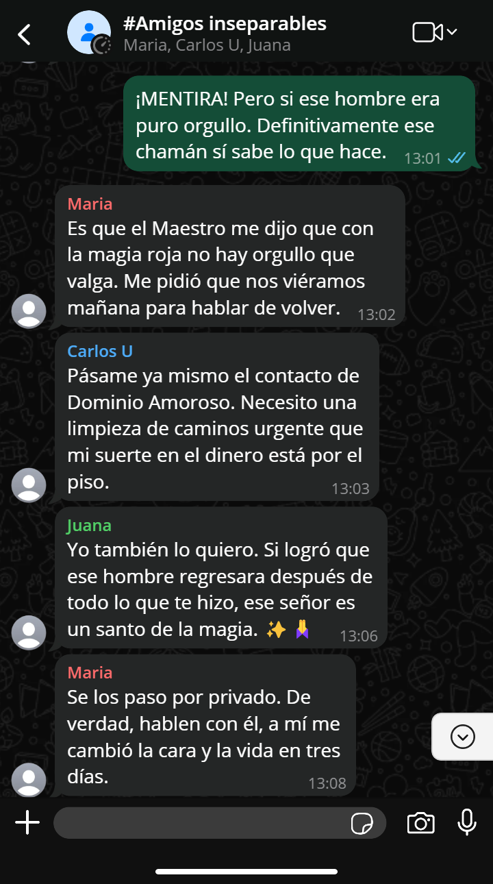 TESTIMONIO GRUPAL DE UN RETORNO DE PAREJA