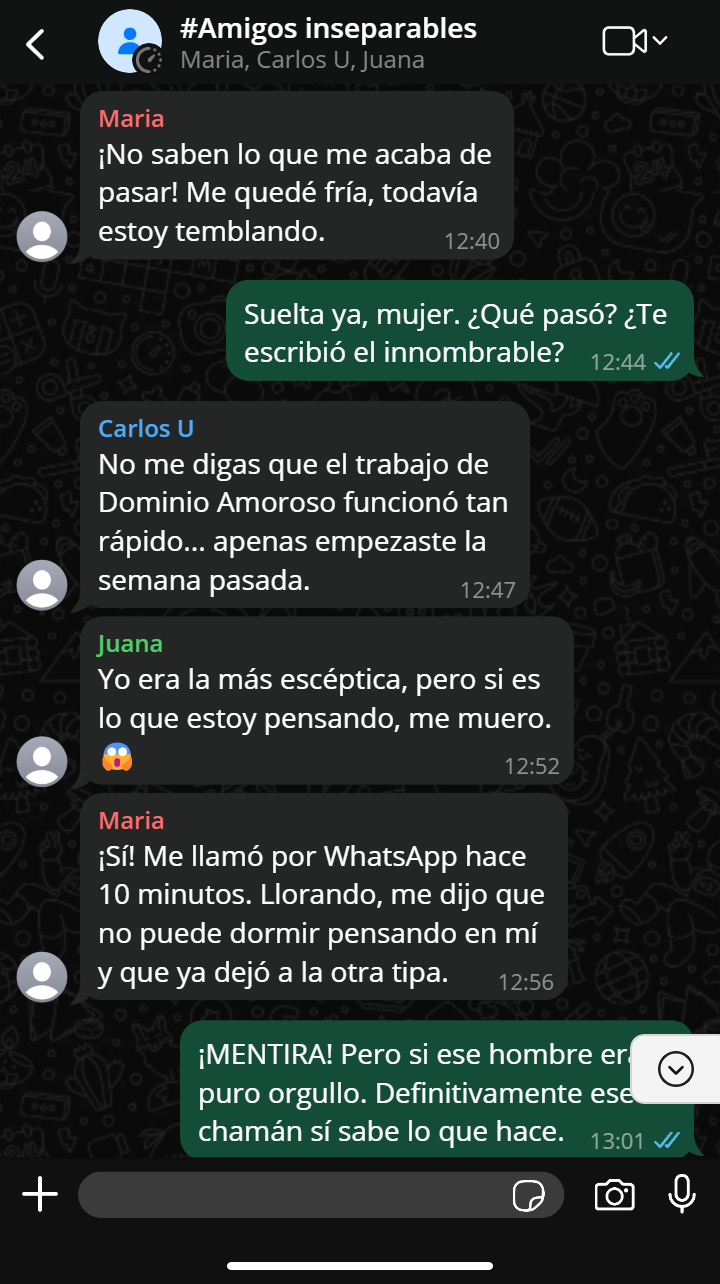 TESTIMONIO GRUPAL DE UN RETORNO DE PAREJA